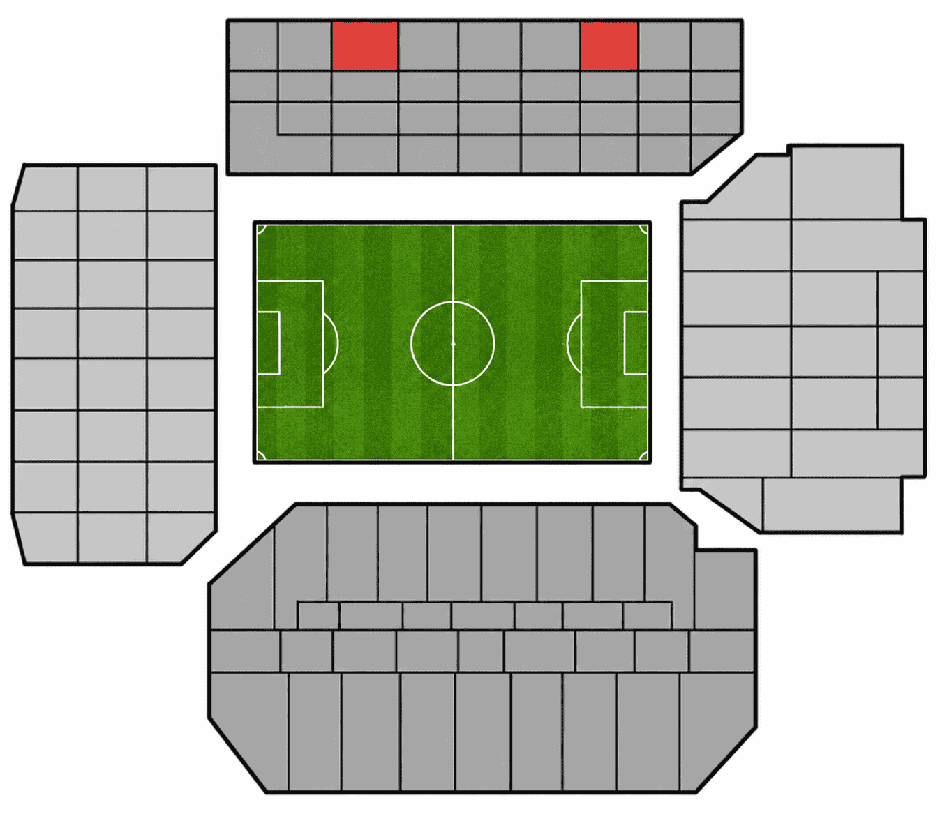 Sir Kenny Dalglish Stand - Blokk CE3/CE7 .Premier Club