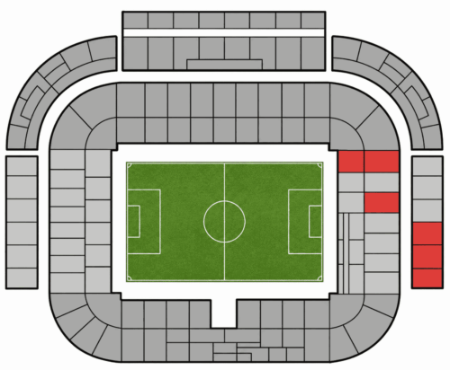 East Stand Tier 2 seats