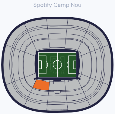 Plasser i blokk 105 - Spotify Camp Nou