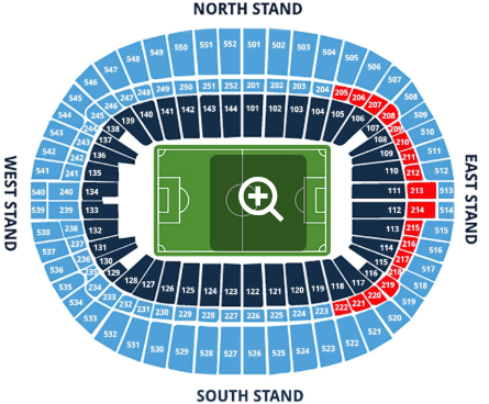 Wembley stadion Tier 2