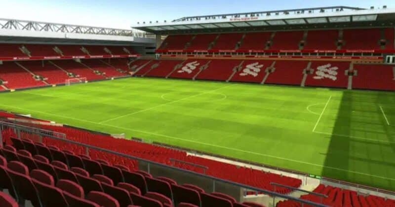 Anfield - Main Stand og Beat Lounge utsikt