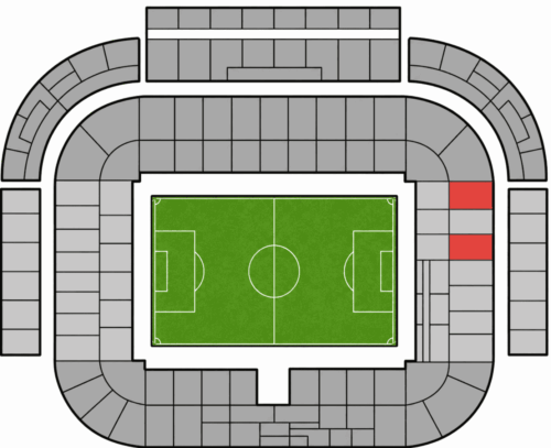 East Stand blokk 237-239