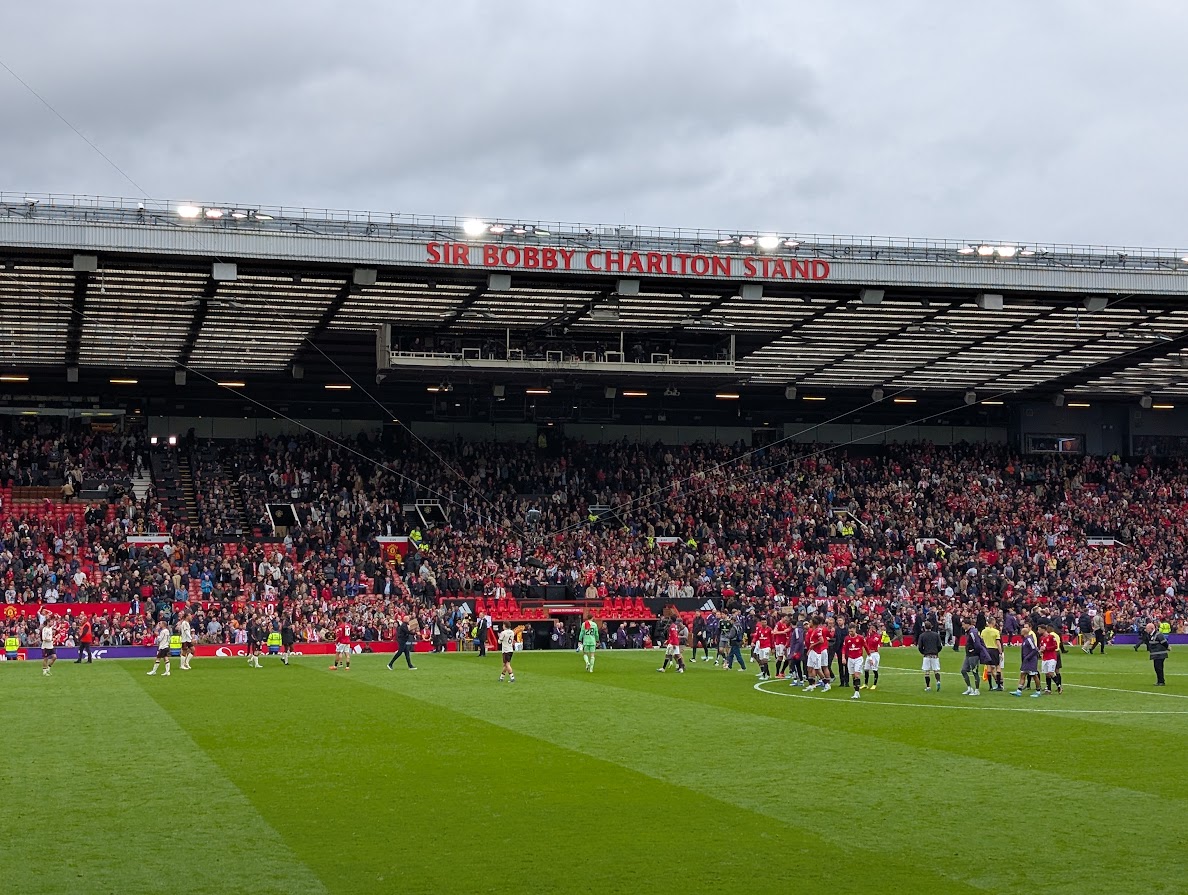 Old Trafford - Utsikt fra blokk 1405 Tier 1.